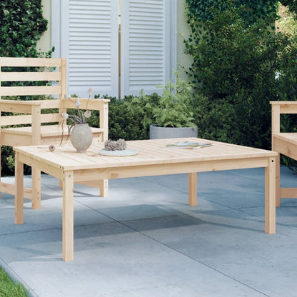 Tavolo Da Giardino 82,5X50,5X45 Cm In Legno Massello Di Pino