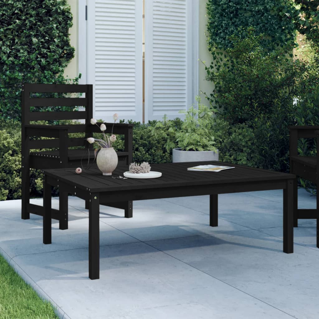Tavolo Da Giardino 82,5X50,5X45 Cm In Legno Massello Di Pino