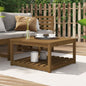 Tavolo Da Giardino 82,5X50,5X45 Cm In Legno Massello Di Pino