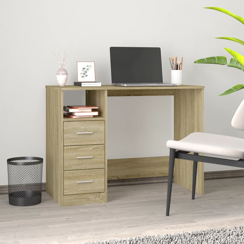 Scrivania 102X50X76 Cm In Legno Multistrato