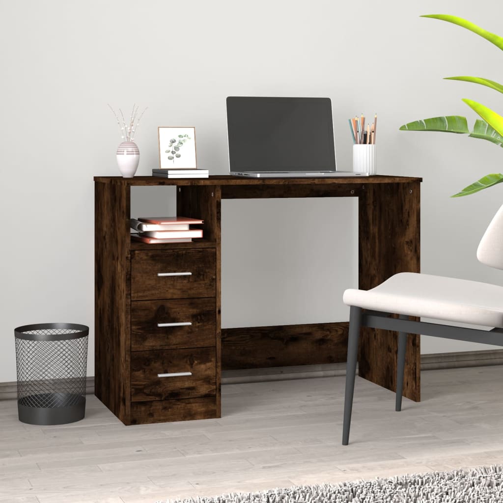 Scrivania 102X50X76 Cm In Legno Multistrato