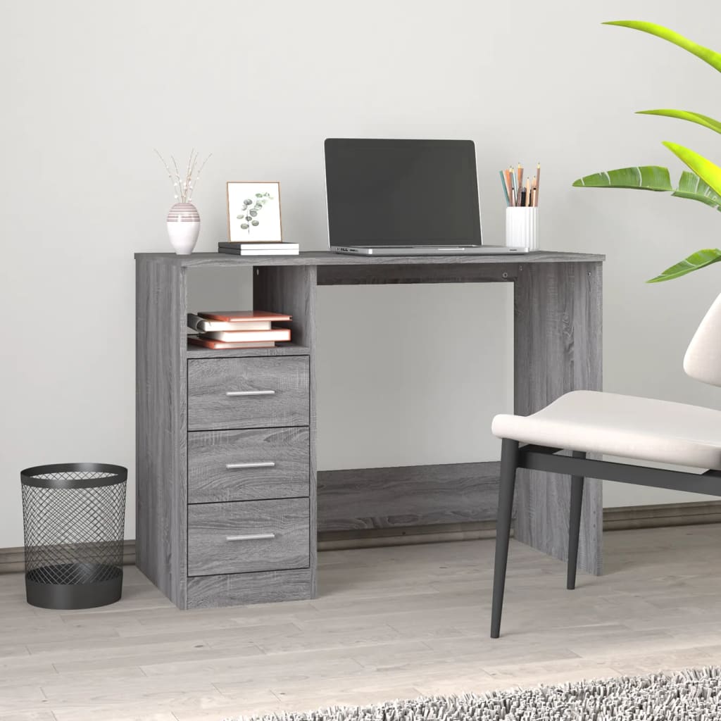Scrivania 102X50X76 Cm In Legno Multistrato