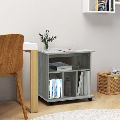Armadietto Con Ruote 60X45X60 Cm Legno Multistrato