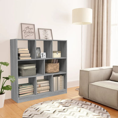 Libreria Nera 97,5X29,5X100 Cm In Legno Multistrato