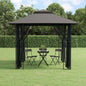 Gazebo Con Pareti Laterali Antracite Acciaio