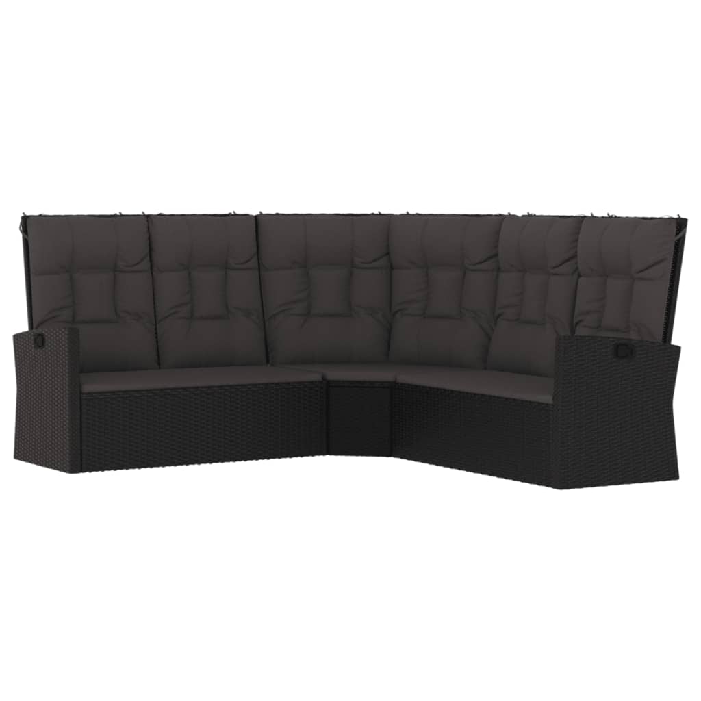 Divano Angolare Reclinabile Con Cuscini In Polyrattan