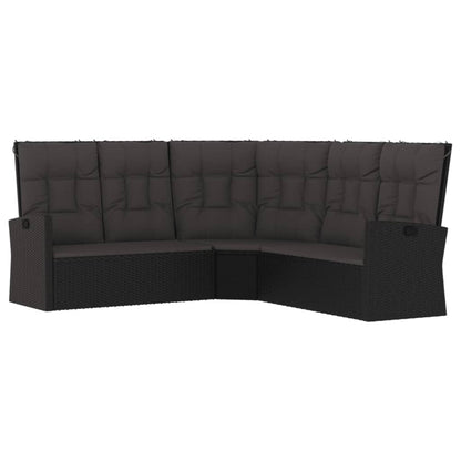 Divano Angolare Reclinabile Con Cuscini In Polyrattan