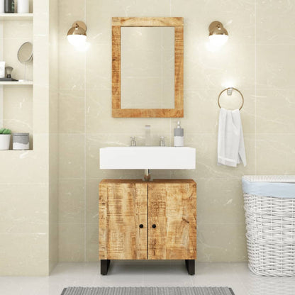 Mobile Lavabo 62X33X58 Cm Legno Massello Recupero E Multistrato
