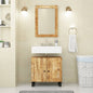 Mobile Lavabo 62X33X58 Cm Legno Massello Recupero E Multistrato