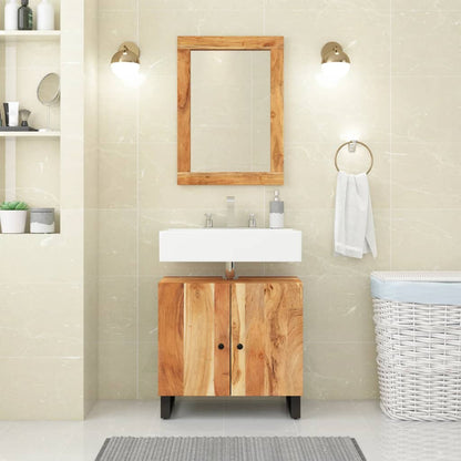 Mobile Lavabo 62X33X58 Cm Legno Massello Recupero E Multistrato