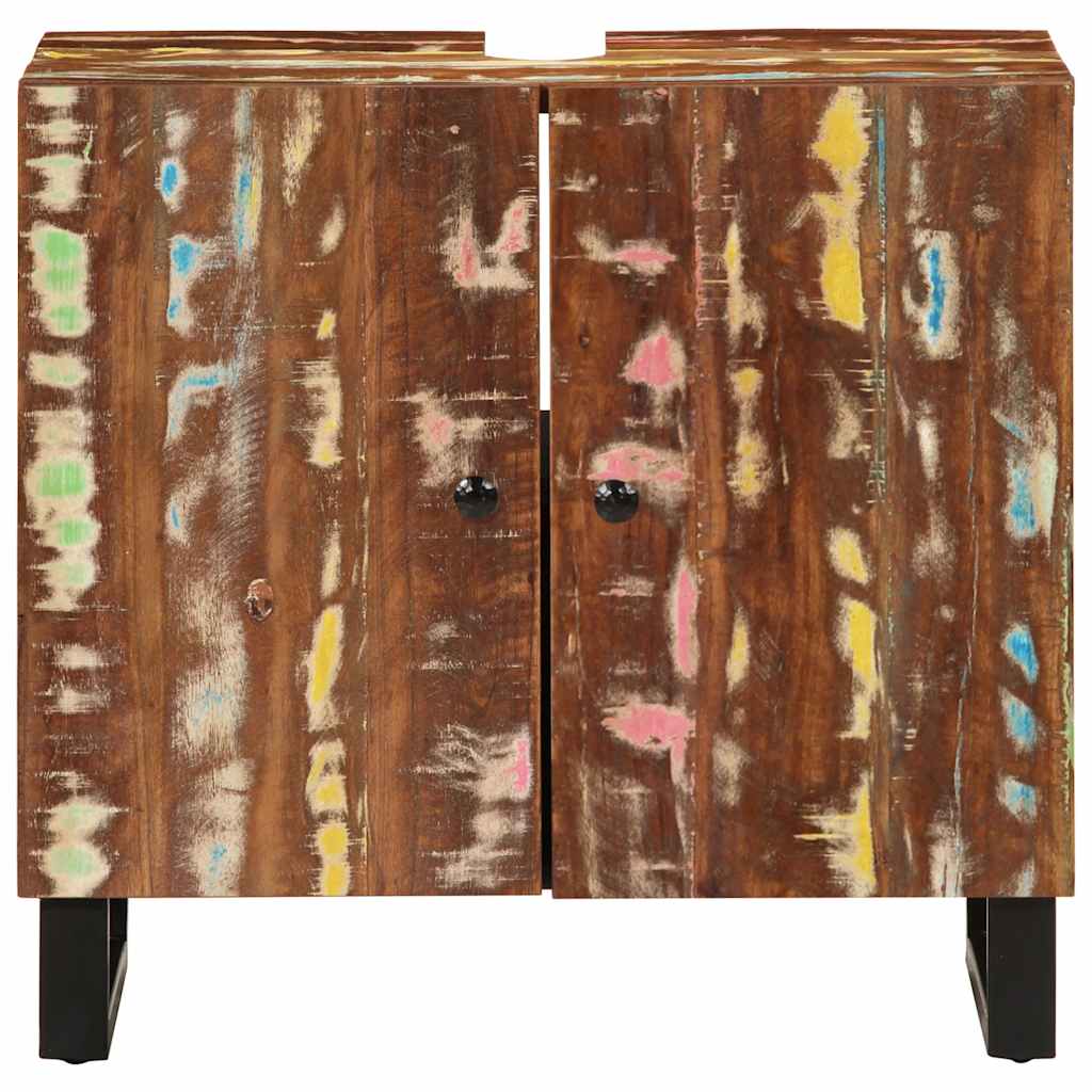 Mobile Lavabo 62X33X58 Cm Legno Massello Recupero E Multistrato