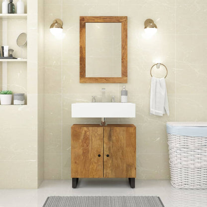 Mobile Lavabo 62X33X58 Cm Legno Massello Recupero E Multistrato