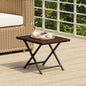 Tavolo Pieghevole 45X35X32 Cm In Polyrattan