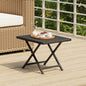 Tavolo Pieghevole 45X35X32 Cm In Polyrattan