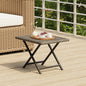 Tavolo Pieghevole 45X35X32 Cm In Polyrattan