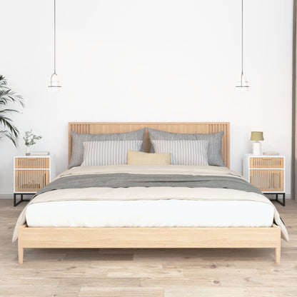 Comodino 40X30X55,5 Cm Legno Multistrato E Ferro
