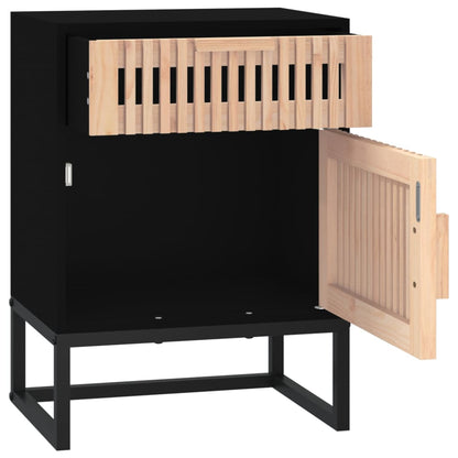 Comodino 40X30X55,5 Cm Legno Multistrato E Ferro