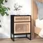 Comodino 40X30X55,5 Cm Legno Multistrato E Ferro