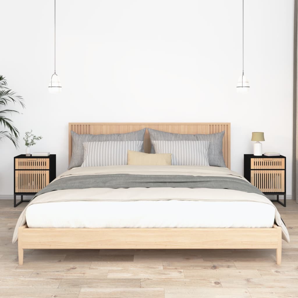 Comodino 40X30X55,5 Cm Legno Multistrato E Ferro