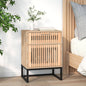 Comodino 40X30X55,5 Cm Legno Multistrato E Ferro
