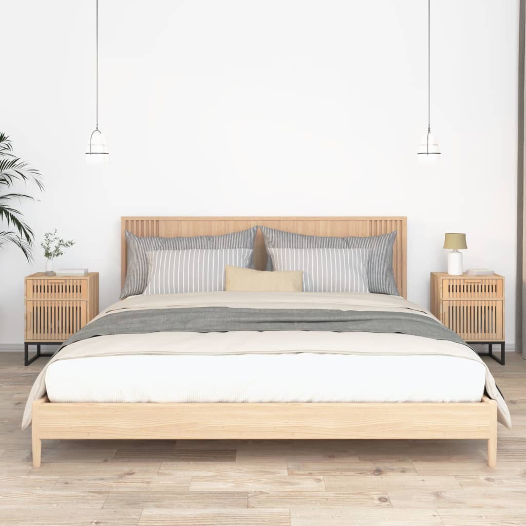Comodino 40X30X55,5 Cm Legno Multistrato E Ferro