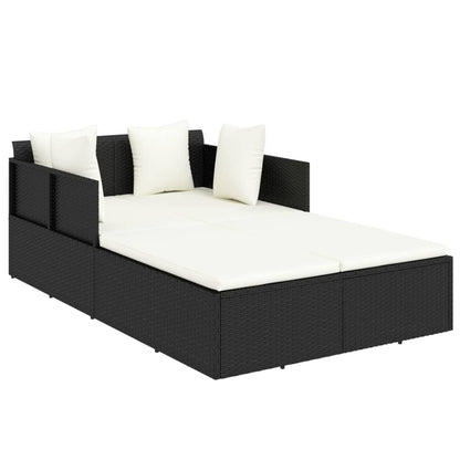 Lettino Con Cuscini 182X118X63 Cm In Polyrattan