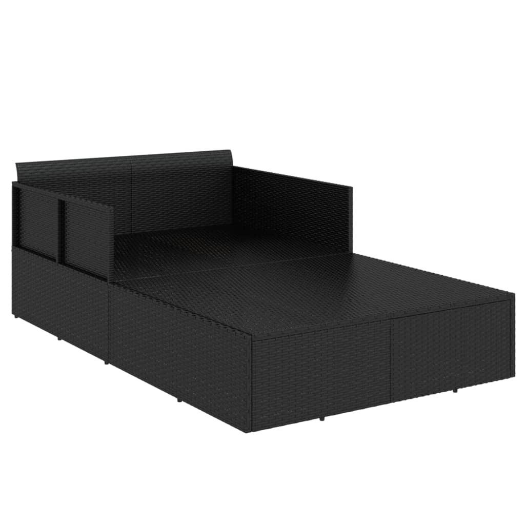 Lettino Con Cuscini 182X118X63 Cm In Polyrattan