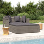 Lettino Con Cuscini 182X118X63 Cm In Polyrattan