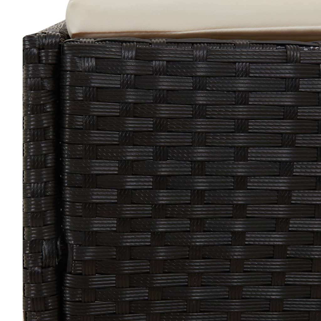 Lettino Con Tettuccio Pieghevole 200X114X128 Cm Polyrattan