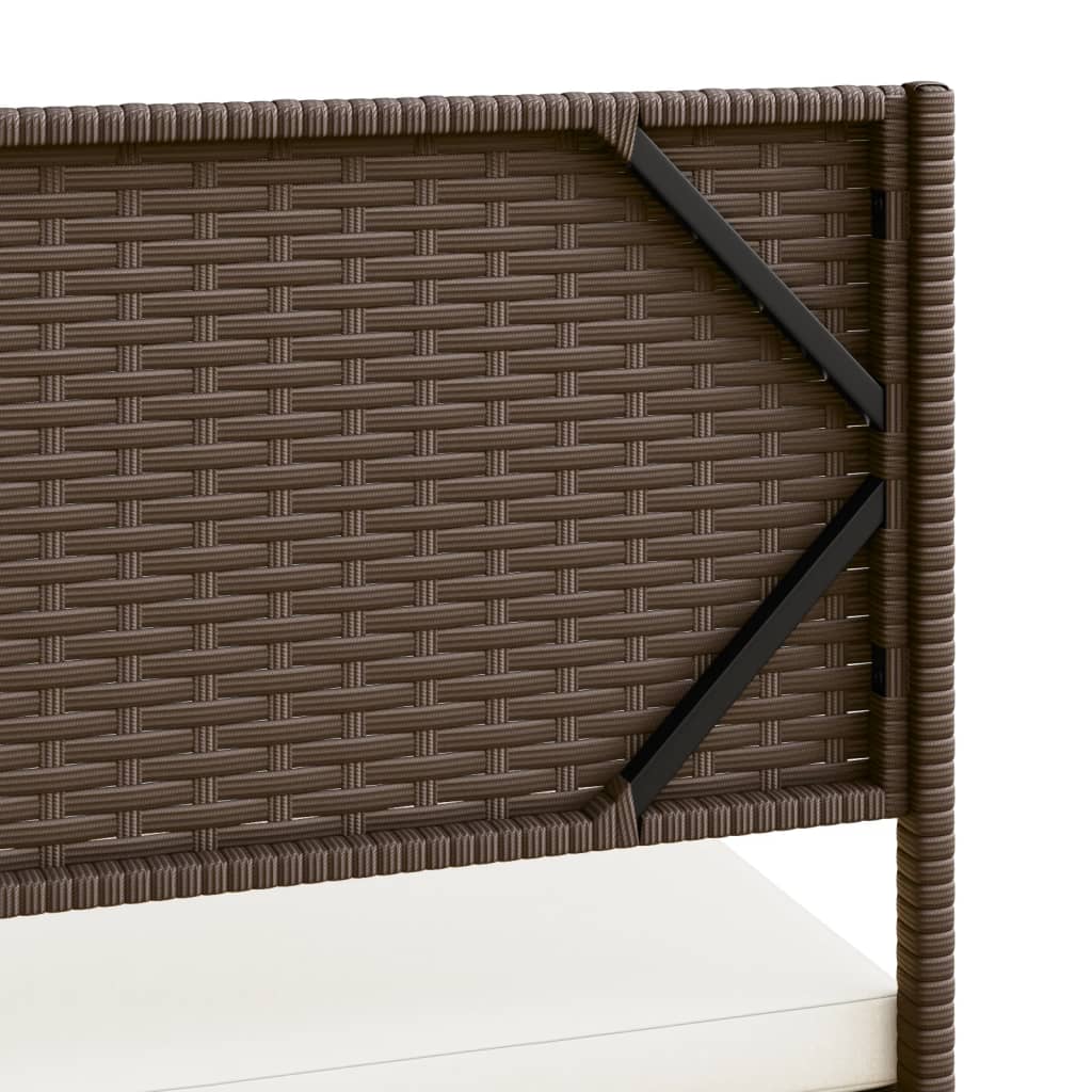 Divano Da Giardino Con Tavolo E Cuscini A L Polyrattan