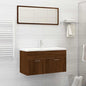 Set Mobili Da Bagno 2 Pz In Legno Multistrato