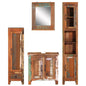 Set Mobili Da Bagno 4 Pz In Legno Massello Di Recupero