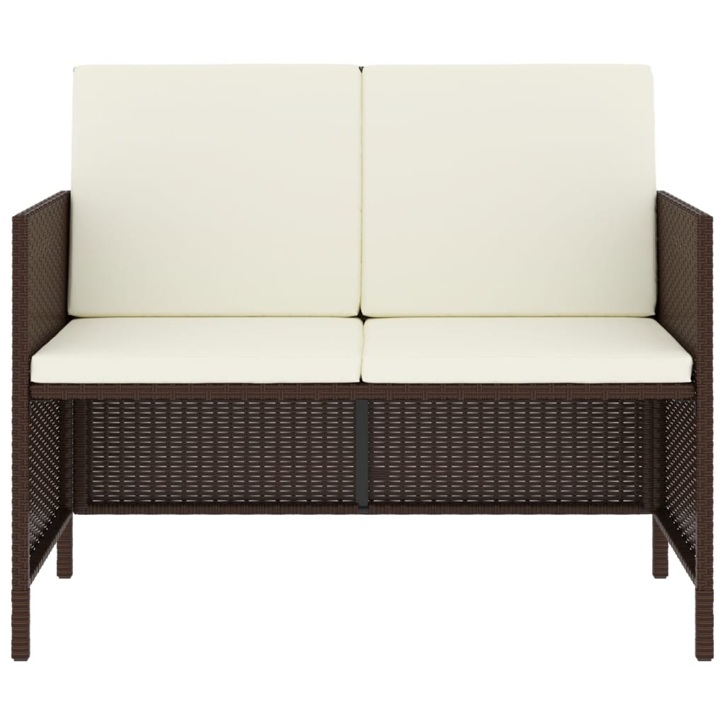 Set Da Pranzo Da Giardino 6Pz Con Cuscini In Polyrattan
