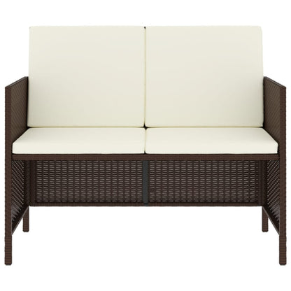 Set Da Pranzo Da Giardino 6Pz Con Cuscini In Polyrattan