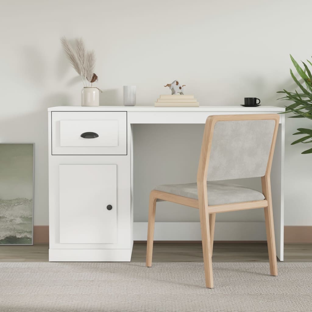 Scrivania Cassetto 115X50X75 Cm Legno Multistrato