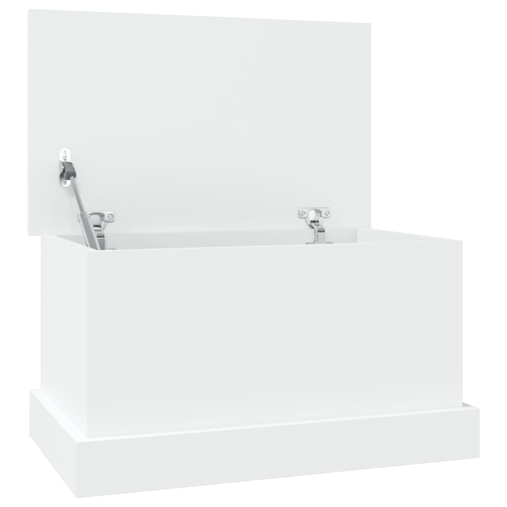 Scatola Portaoggetti Bianca 50X30X28 Cm In Legno Ingegnerizzato