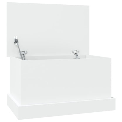 Scatola Portaoggetti Bianca 50X30X28 Cm In Legno Ingegnerizzato