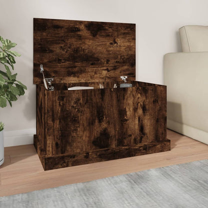 Contenitore Rovere Fumo 70X40X38 Cm Legno Multistrato