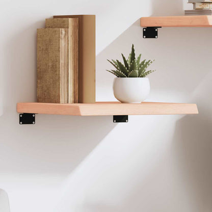 Ripiano A Parete 100X60X(2-6) Cm Massello Rovere Non Trattato Naturale