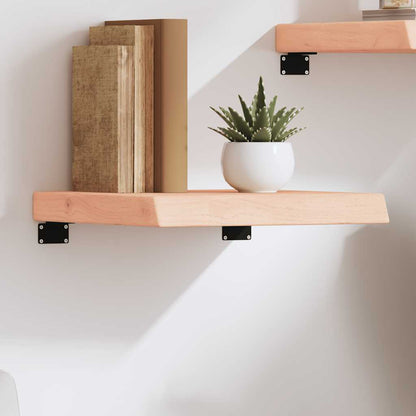 Ripiano A Parete 100X60X(2-6) Cm Massello Rovere Non Trattato Naturale