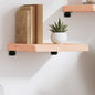 Ripiano A Parete 100X60X(2-6) Cm Massello Rovere Non Trattato Naturale