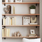 Ripiano A Parete 100X60X(2-6) Cm Massello Rovere Non Trattato Naturale