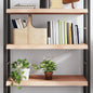Ripiano A Parete 100X60X(2-6) Cm Massello Rovere Non Trattato Naturale