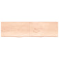 Ripiano A Parete 100X60X(2-6) Cm Massello Rovere Non Trattato Naturale