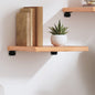 Ripiano Muro Marrone 100X30X(2-6) Cm Massello Rovere Trattato Marrone Chiaro