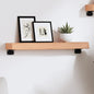 Ripiano Muro Marrone 100X30X(2-6) Cm Massello Rovere Trattato Marrone Chiaro