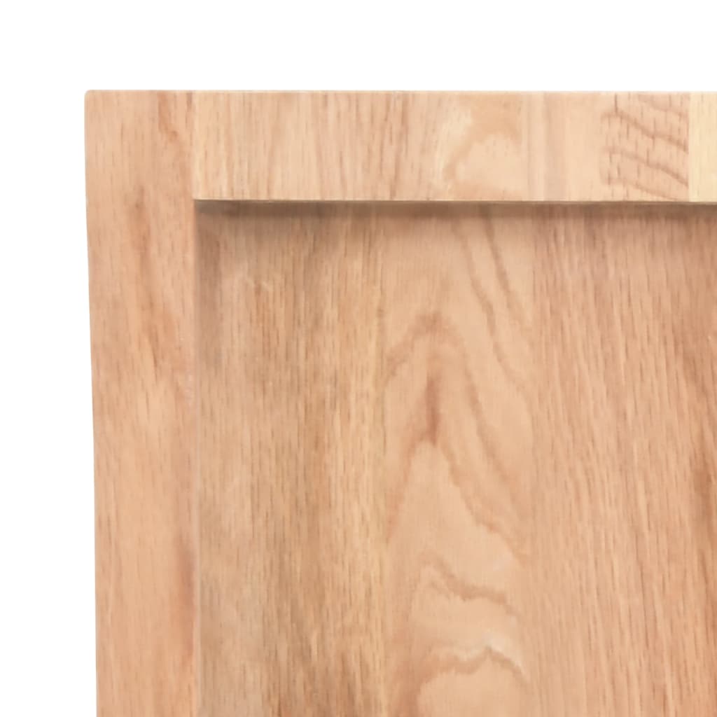 Ripiano Muro Marrone 100X30X(2-6) Cm Massello Rovere Trattato Marrone Chiaro