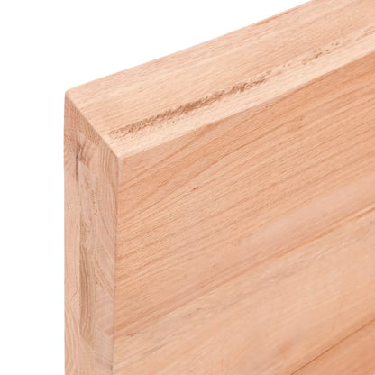 Ripiano Muro Marrone 100X30X(2-6) Cm Massello Rovere Trattato Marrone Chiaro