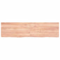 Ripiano Muro Marrone 100X30X(2-6) Cm Massello Rovere Trattato Marrone Chiaro