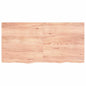Ripiano Muro Marrone 100X30X(2-6) Cm Massello Rovere Trattato Marrone Chiaro